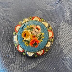 Vintage Micro Mosaic Broach 1960’s